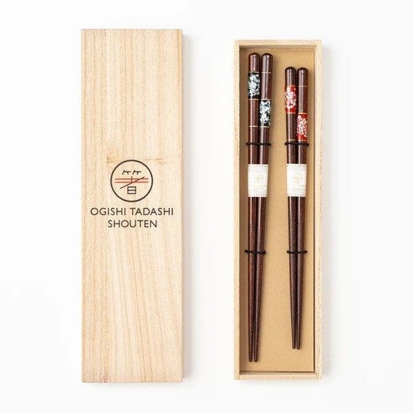 日本製 若狭塗 天然木 對筷 筷子 禮盒組|結婚禮物 入厝禮物 - 富士通販