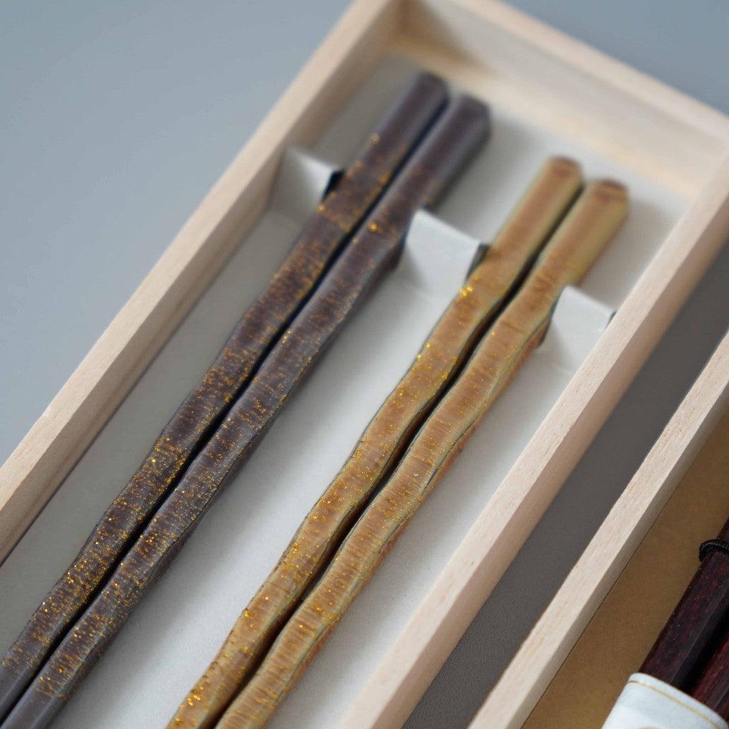 日本製 若狭塗 天然木 對筷 筷子 禮盒組|結婚禮物 入厝禮物 - 富士通販