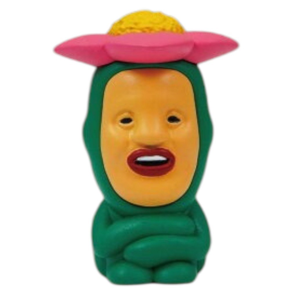 日本 Qualia 醜比頭軟膠公仔 | 扭蛋 醜萌 屁桃