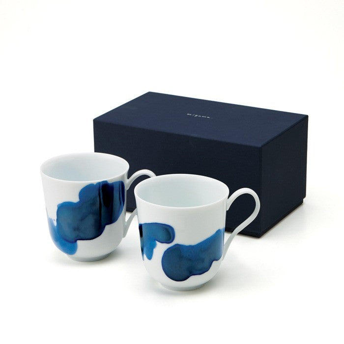 日本製 美濃燒 Miyama 深山 plue inkblue 馬克杯壺禮盒組 | 茶壺 馬克杯 送禮 入厝