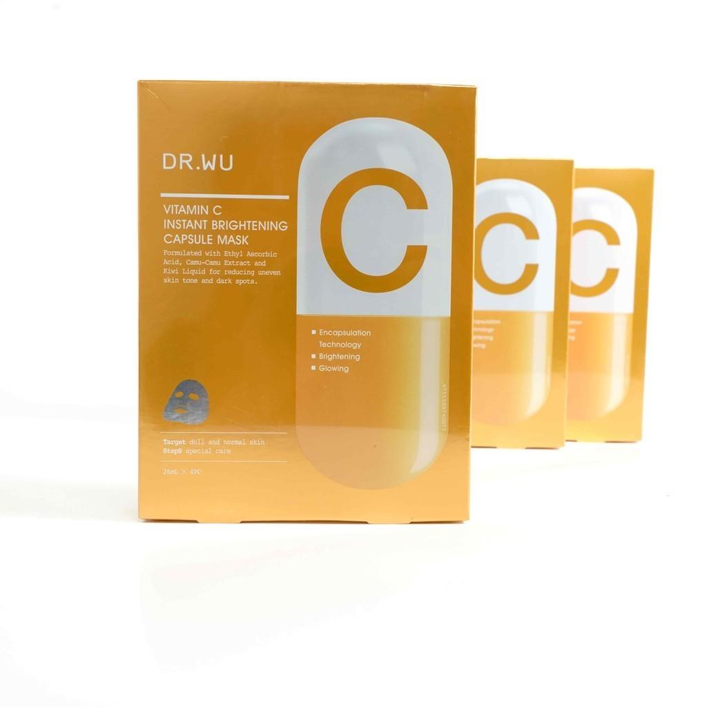 醫美 DR.WU 維他命C瞬效亮白膠囊面膜 26ml 4片|美白面膜 保濕面膜