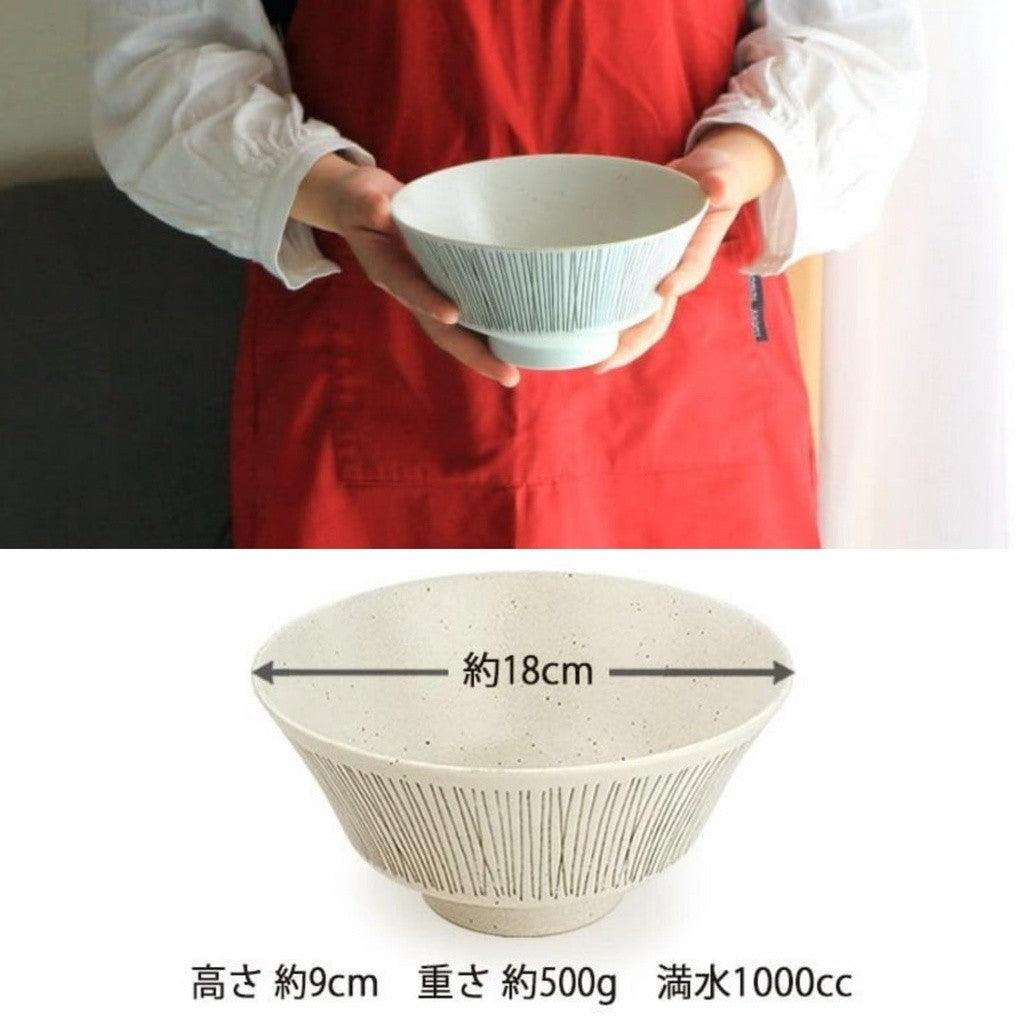 日本製 美濃燒 線條拉麵碗│多款尺寸 丼飯 烏龍麵 湯碗 碗公 飯碗