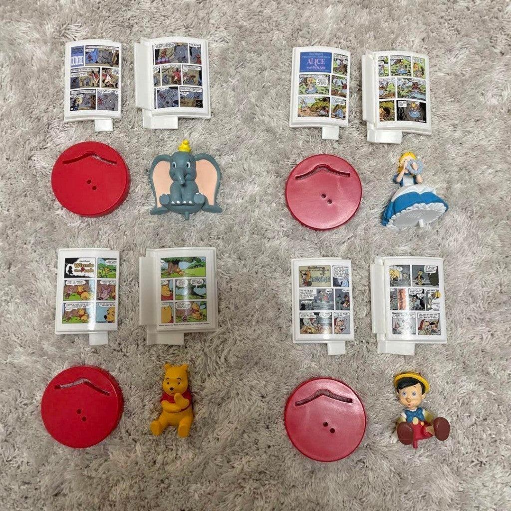 日本 BANDAI 萬代 扭蛋 迪士尼角色故事書公仔P2 小飛象 小熊維尼 愛麗絲 小木偶