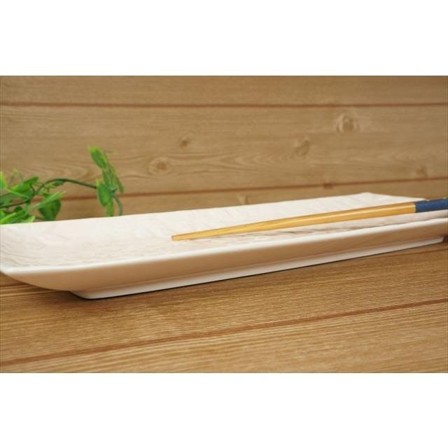 日本製 美濃燒 Miyama 深山 Sakura 30cm櫻花長盤 | 長盤 烤魚盤 日式盤