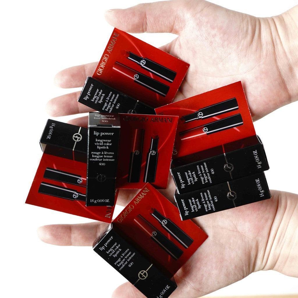 Giorgio Armani 奢華絲緞訂製唇膏 1.4g 專櫃小樣|#400 復古玫瑰紅