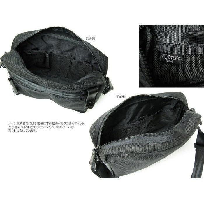 日本 Porter 黑色 Heat 斜背包 703-07970|側背包 休閒包 通勤包