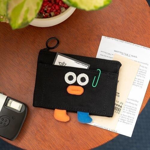 韓國 Romane 折疊票卡零錢包|證件 信用卡 耳機