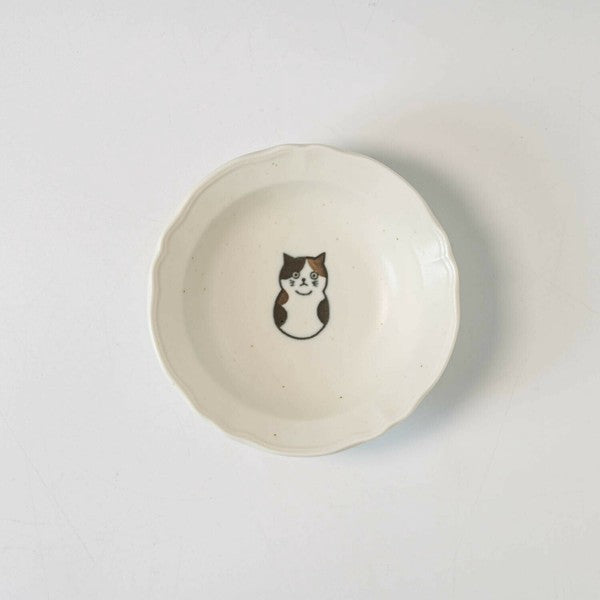 日本製 美濃燒 SHICHITA 新款貓咪小碟 | 小碟子 點心盤 陶瓷碟 醬油碟