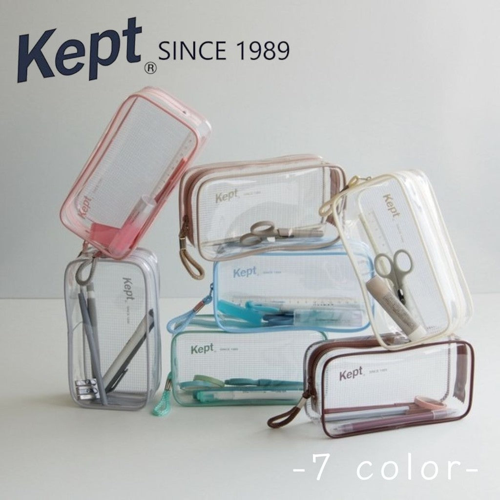 日本 RAYMAY 藤井 Kept 透明網格化妝包 | 收納袋 文具收納 小物收納 萬用袋