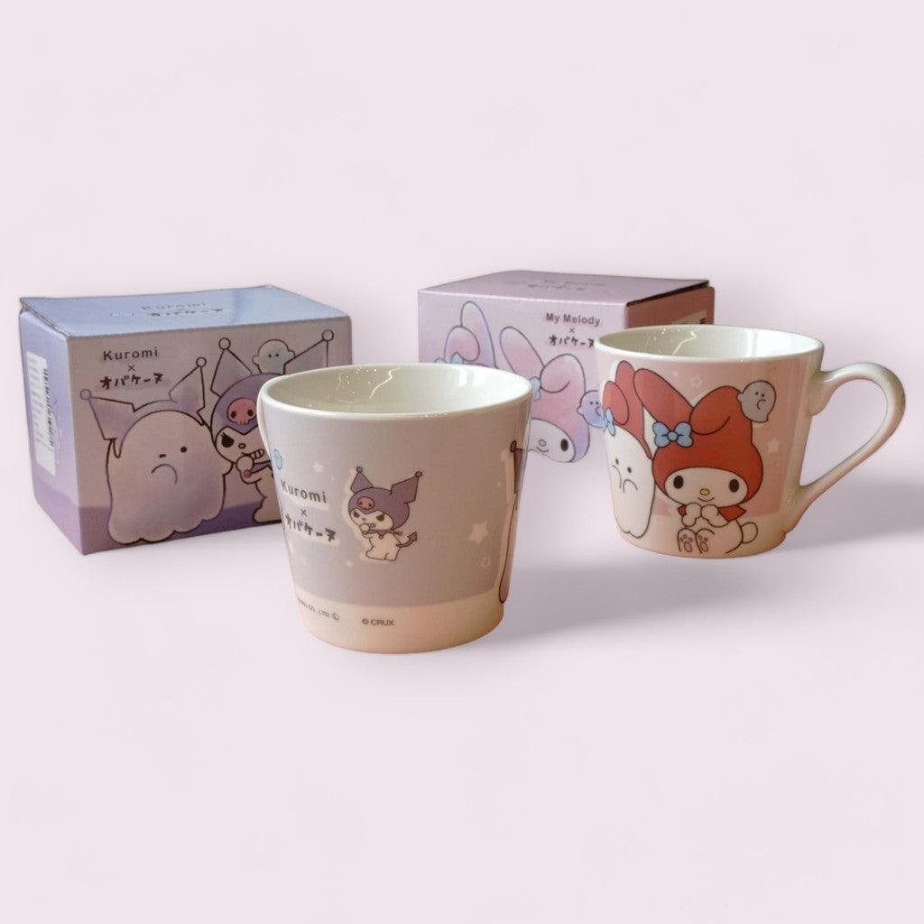 日本 三麗鷗 Sanrio x Obakane 幽靈造型陶瓷馬克杯|帕恰狗 大耳狗 美樂蒂 酷洛米