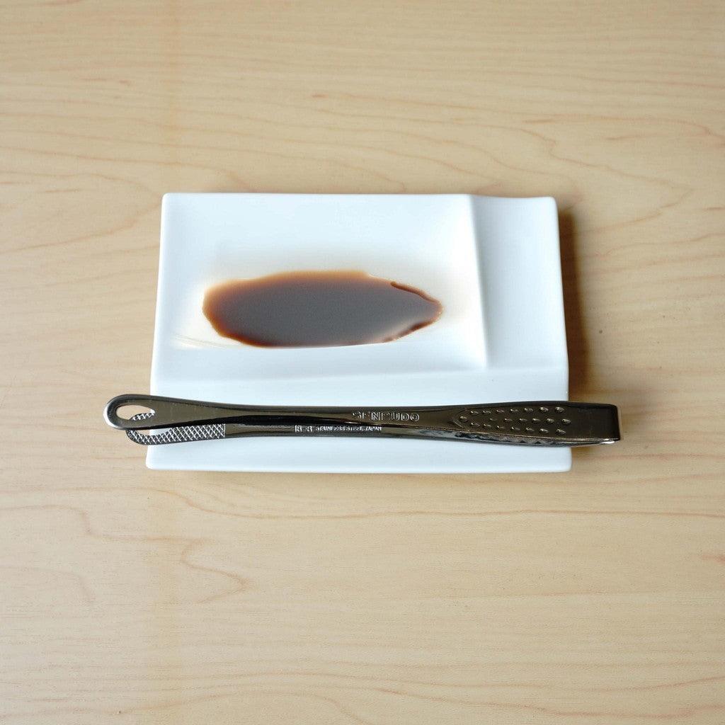 日本製 美濃燒 miyama 燒肉 醬料 多用途分隔盤筷架|醬油碟 烤肉盤 生魚片盤 分隔盤