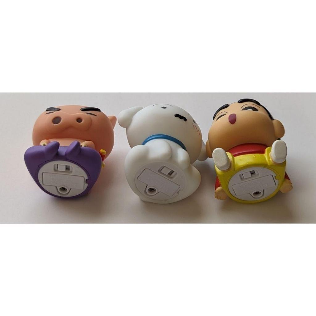 日本 Bandai 萬代 扭蛋 蠟筆小新發光公仔 小白 小新 肥嘟嘟佐衛門 鱷魚餅乾