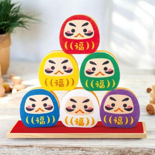 日本 開運達摩造型清潔海綿 | 廚房海綿 造型菜瓜布