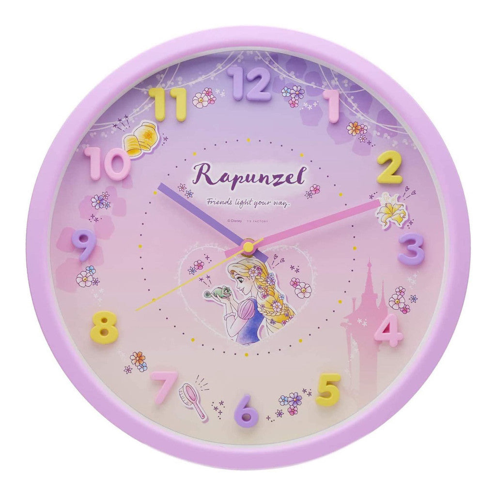 可愛卡通造型掛鐘 30cm 時鐘 卡通時鐘 壁掛時鐘 連續秒針 迪士尼 兒童房 客廳