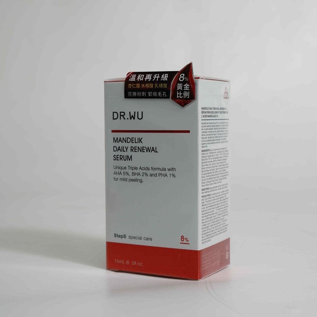 醫美 DR.WU 杏仁酸溫和煥膚精華 8% 15ml|乾/敏感肌適用 縮毛孔 清粉刺