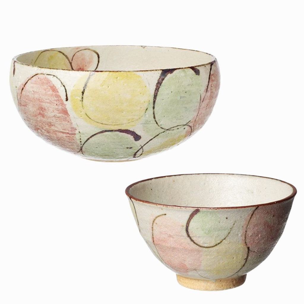 日本製 六魯 rokuro blut's 桔梗花造型碗 | 美濃燒 深碗 飯碗 湯麵碗