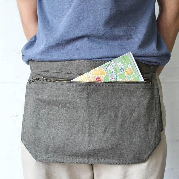 日本 DULTON 2WAY 半身上蠟帆布 工作腰帶 單肩包|工具腰包 工作腰帶 腰帶包 工具包