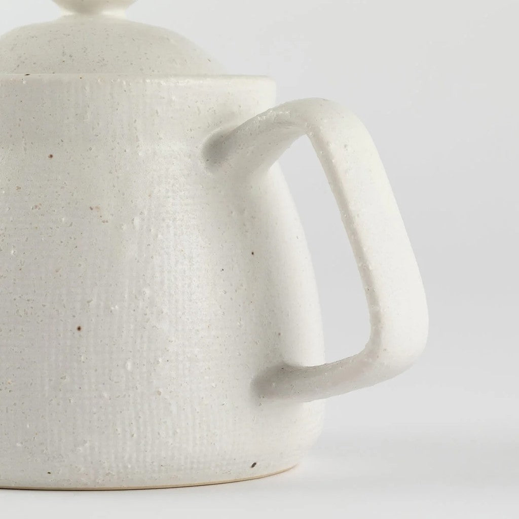 日本製 白色霧面茶壺︱600ML 附濾網