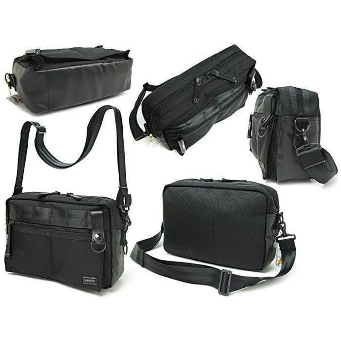 日本 Porter 黑色 Heat 斜背包 703-07970|側背包 休閒包 通勤包