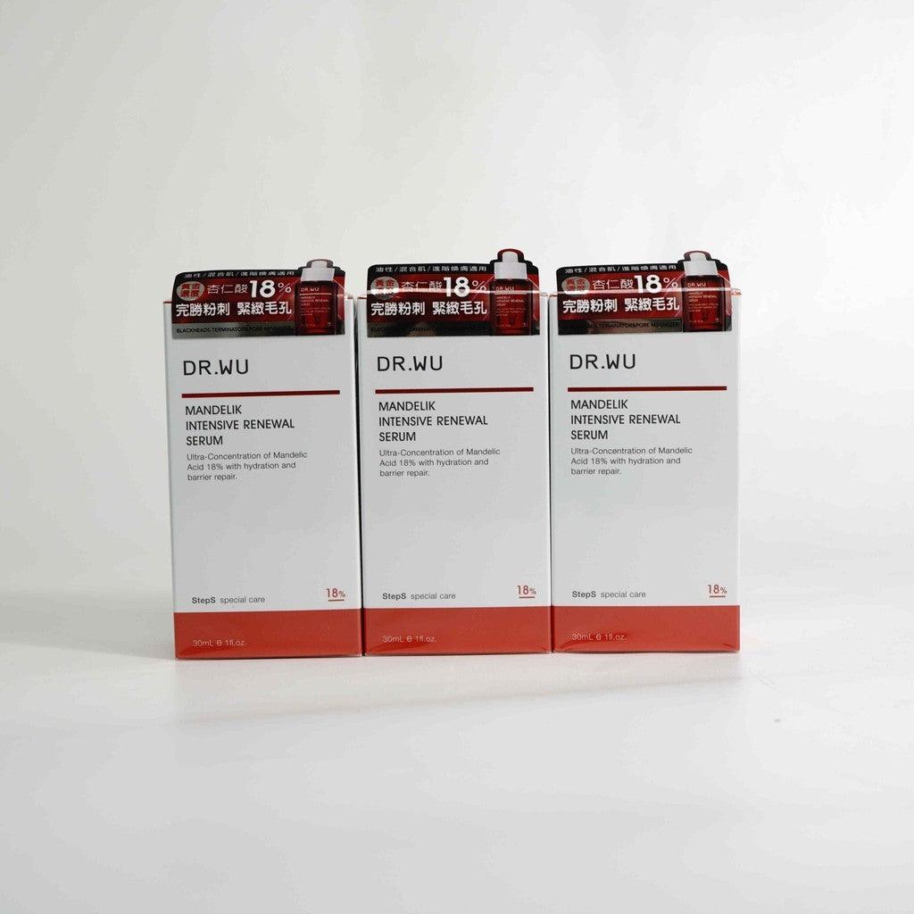 醫美 DR.WU 小紅瓶 杏仁酸亮白煥膚精華 18% 30ml|中/油性肌適用 毛孔粗大 保濕 美白