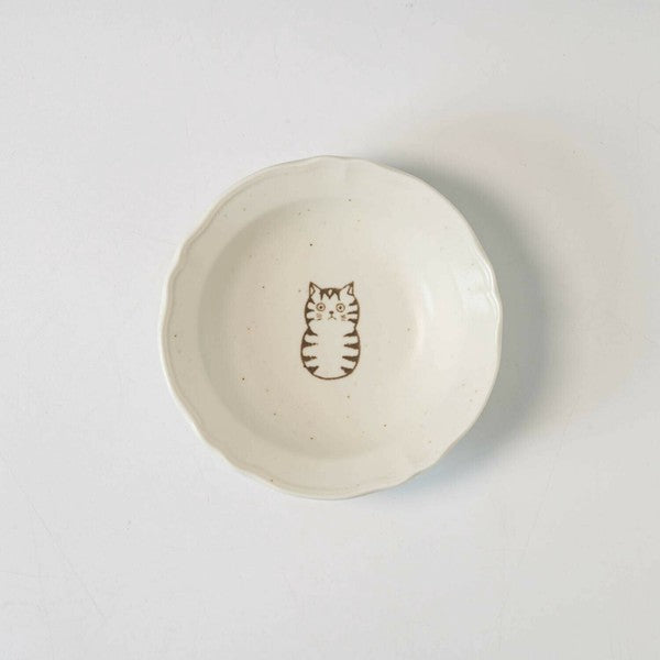 日本製 美濃燒 SHICHITA 新款貓咪小碟 | 小碟子 點心盤 陶瓷碟 醬油碟