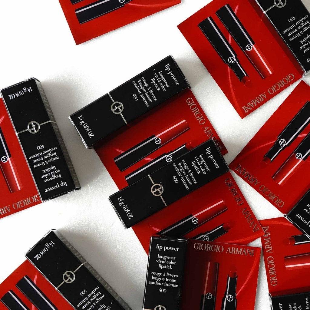 Giorgio Armani 奢華絲緞訂製唇膏 1.4g 專櫃小樣|#400 復古玫瑰紅