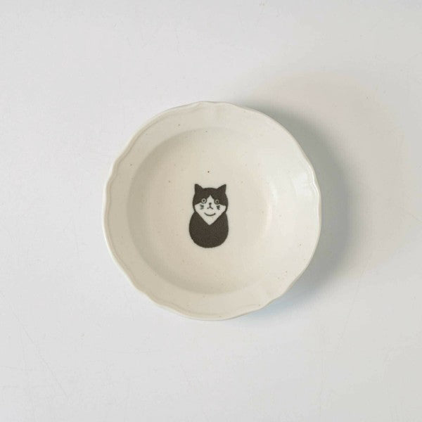 日本製 美濃燒 SHICHITA 新款貓咪小碟 | 小碟子 點心盤 陶瓷碟 醬油碟