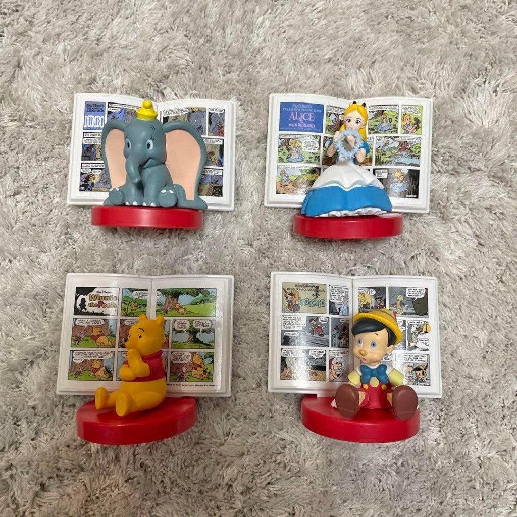 日本 BANDAI 萬代 扭蛋 迪士尼角色故事書公仔P2 小飛象 小熊維尼 愛麗絲 小木偶