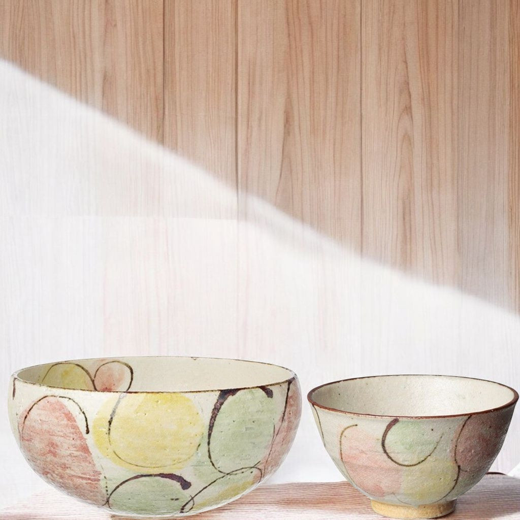 日本製 六魯 rokuro blut's 桔梗花造型碗 | 美濃燒 深碗 飯碗 湯麵碗