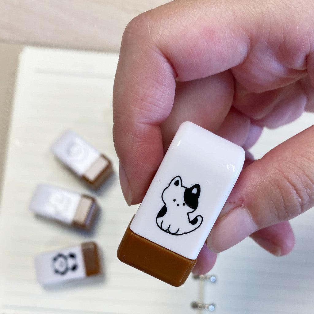 日本 KAMIO CORO-RE系列 連續滾輪印章|手帳 花邊 小動物圖案 油性墨水