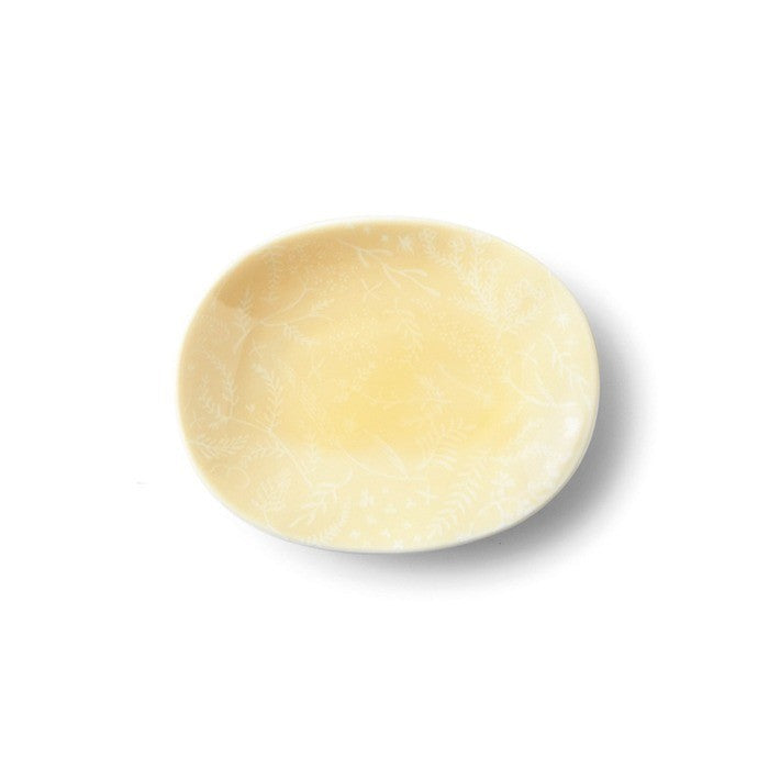 日本製 美濃燒 Miyama 深山 float 野花浮印小盤 | 甜點盤 點心盤 小菜碟