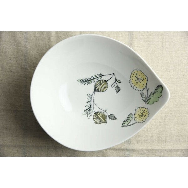 日本製 美濃燒 Miyama 深山 knuq紫羅蘭20公分橢圓碗 | 咖哩碗 義大利麵碗