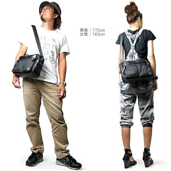 日本 Porter 黑色 Heat 斜背包 703-07970|側背包 休閒包 通勤包