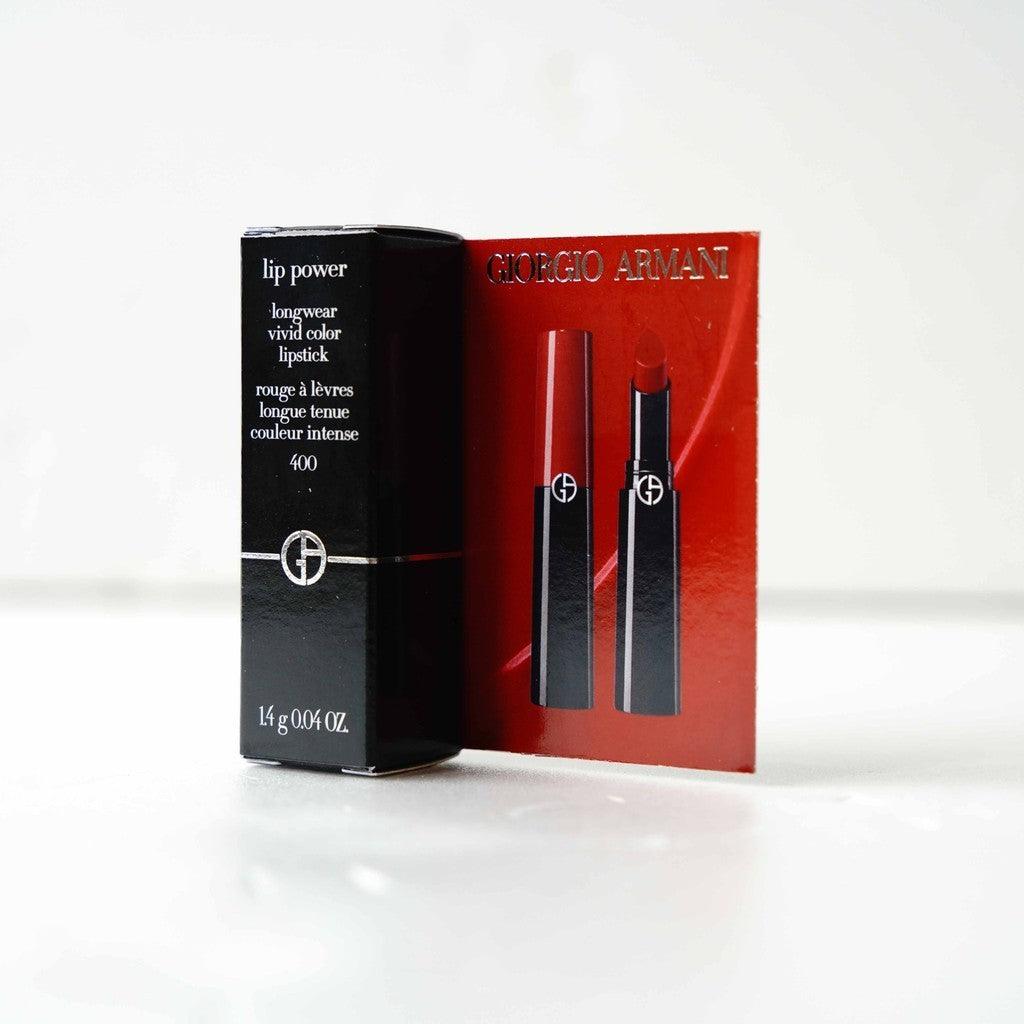 Giorgio Armani 奢華絲緞訂製唇膏 1.4g 專櫃小樣|#400 復古玫瑰紅