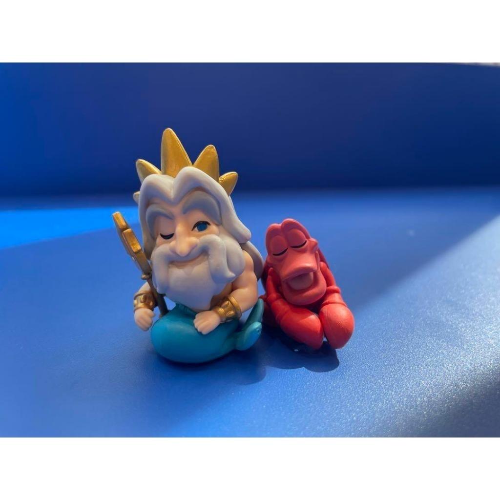 日本 T-ARTS 扭蛋 小美人魚倚肩公仔|愛麗兒 川頓國王 賽巴斯汀 小比目魚 - 富士通販