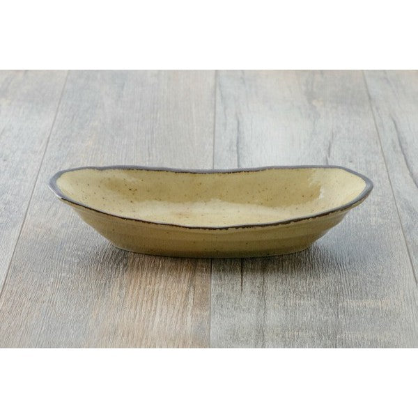 日本製 Brownie系列餐盤 | 船型長盤 咖哩盤 圓盤 不規則盤