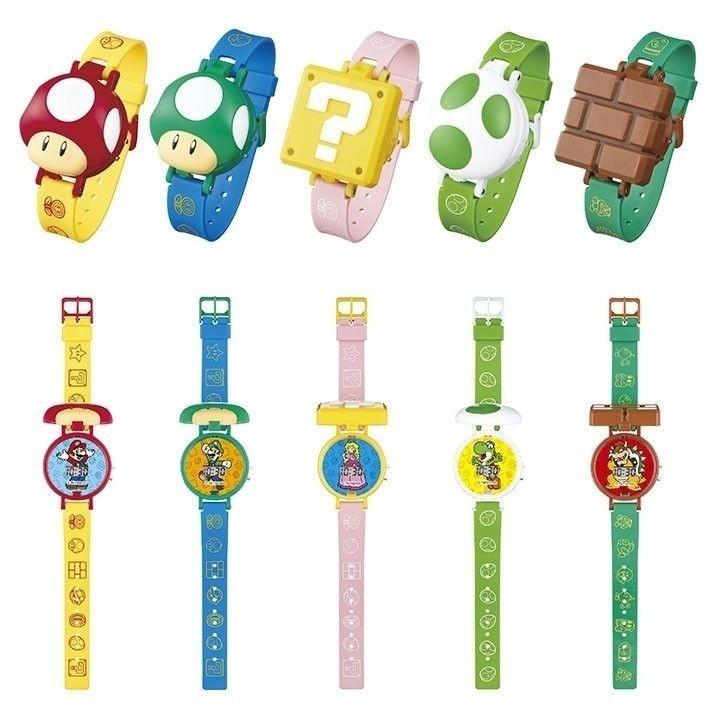 日本 T-ARTS 超級瑪利歐道具造型電子錶 扭蛋 電子錶 手錶 可換電池