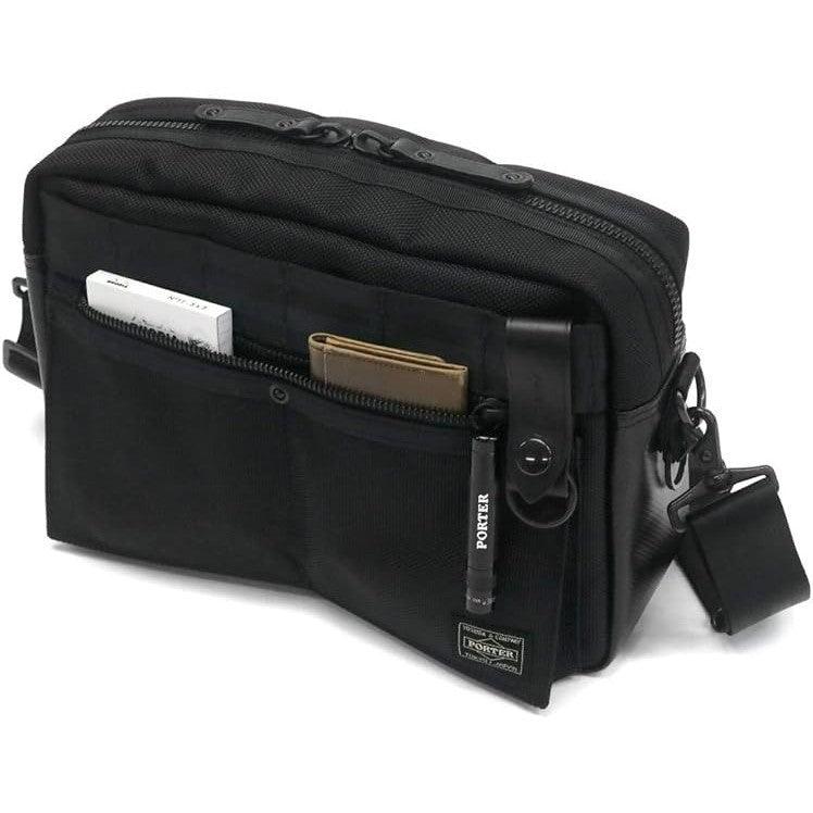 日本 Porter 黑色 Heat 斜背包 703-07970|側背包 休閒包 通勤包