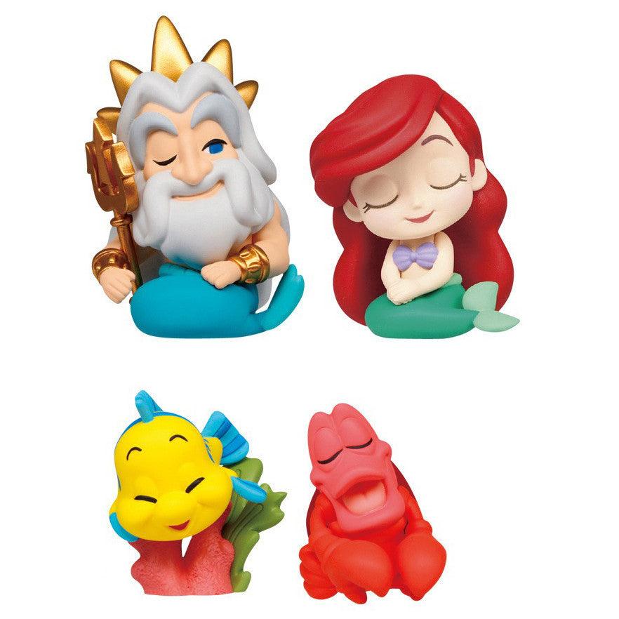 日本 T-ARTS 扭蛋 小美人魚倚肩公仔|愛麗兒 川頓國王 賽巴斯汀 小比目魚 - 富士通販