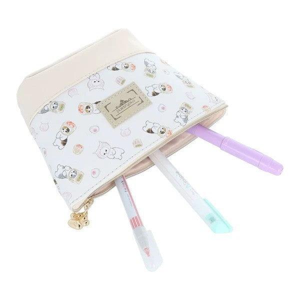 日本 mofusand 貓福珊迪 船型 筆袋 化妝包|大容量筆袋 可愛化妝包