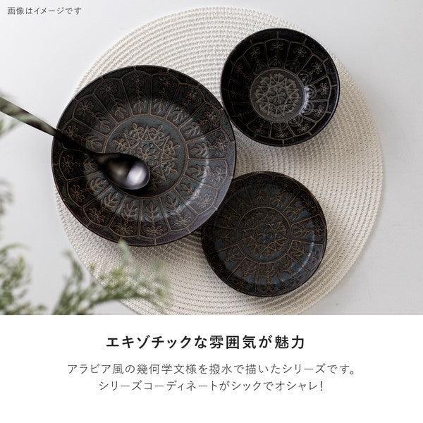 日本製 美濃燒 Arabesque 蔓藤花紋 陶瓷碗盤|飯碗 深盤 水果盤 沙拉盤