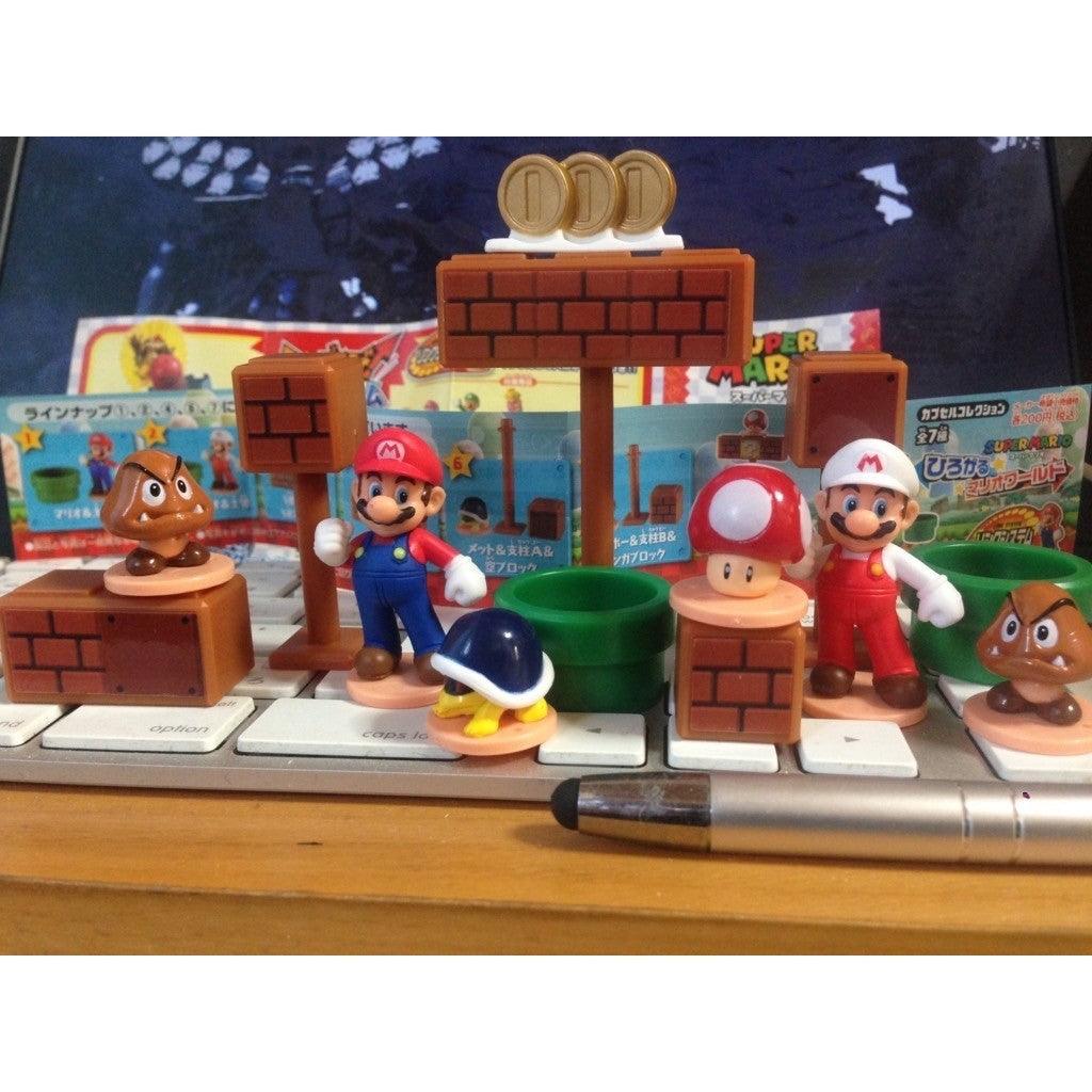 瑪利歐世界遊戲場景組 扭蛋 轉蛋 模型 公仔|全七種 - 富士通販