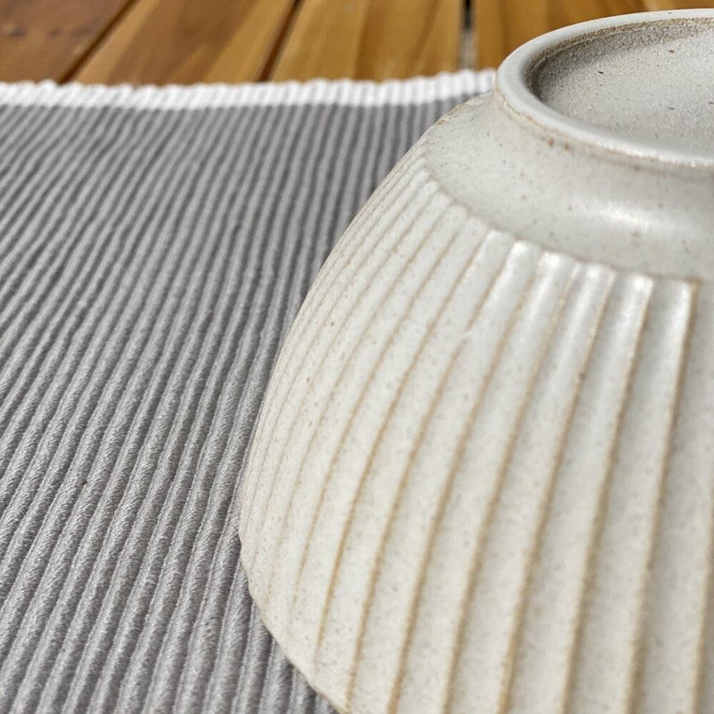 日本製 華蝶扇 咖啡 白色 丼飯碗 14cm|陶瓷碗 日式碗 蓋飯碗