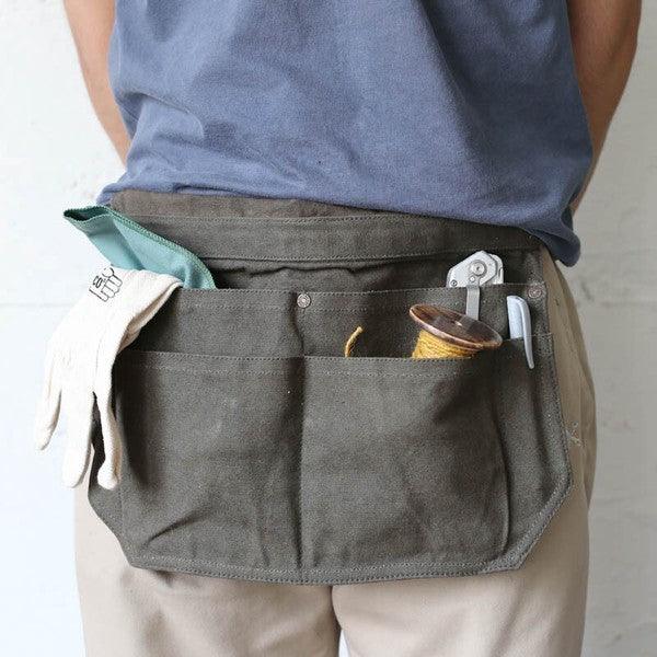 日本 DULTON 2WAY 半身上蠟帆布 工作腰帶 單肩包|工具腰包 工作腰帶 腰帶包 工具包