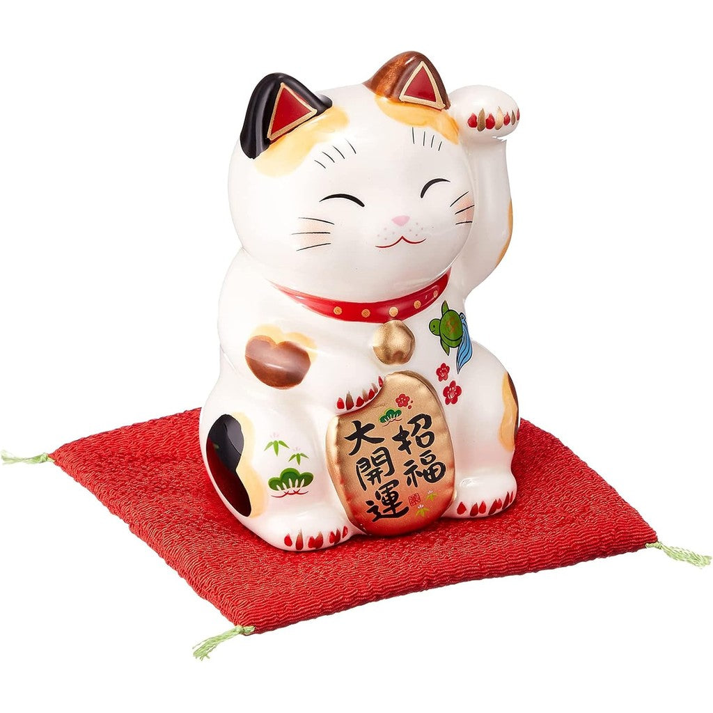 藥師窯 彩繪招福金運招財貓∣一對 右手 左手 開店送禮 擺飾 招財 招福