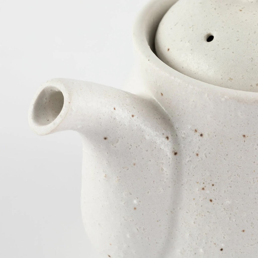 日本製 白色霧面茶壺︱600ML 附濾網