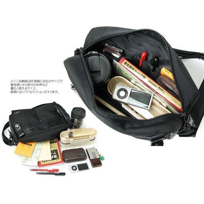 日本 Porter 黑色 Heat 斜背包 703-07970|側背包 休閒包 通勤包
