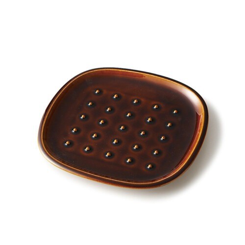 日本製 美濃燒 Miyama 深山 Crust 立體雕刻樹枝/點點餐盤 | 麵包盤 點心盤