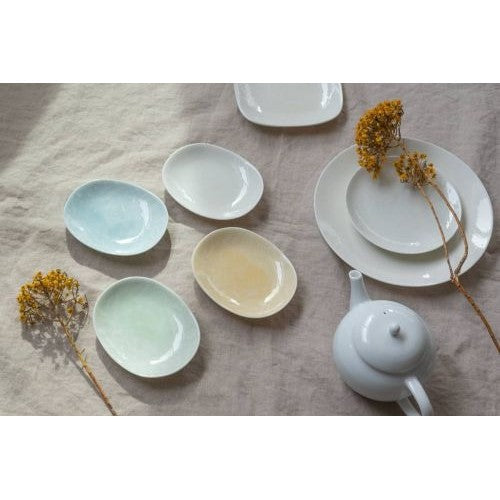 日本製 美濃燒 Miyama 深山 float 野花浮印小盤 | 甜點盤 點心盤 小菜碟