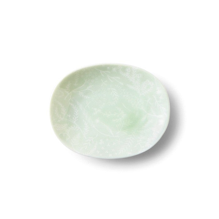 日本製 美濃燒 Miyama 深山 float 野花浮印小盤 | 甜點盤 點心盤 小菜碟